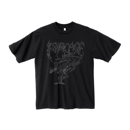 RIBBY TEE - BLACK